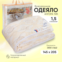 Одеяло "Ангора" 1,5 сп Русская сказка (стандарт) тик