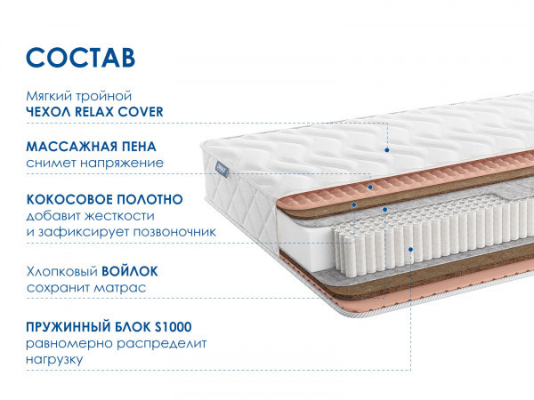 Матрас Relmas Cocos 3 S1000